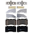 KIT-072924-1795 2-Wheel Set Front Brake Disc and Pad Kit, Plain Surface 5 Lugs 355.09 mm Ceramic, Includes (2) Brake Disc and (1) Brake Pad Set