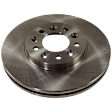 2003 Ford Windstar - 2-Wheel Set Front Brake Disc and Pad Kit, Plain Surface, 5 Lugs, 281.5 mm, Ceramic, 3.8L 6Cyl,  Includes (2) Disc and (1) Pad Set