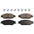 2003 Ford Windstar - 2-Wheel Set Front Brake Disc and Pad Kit, Plain Surface, 5 Lugs, 281.5 mm, Ceramic, 3.8L 6Cyl,  Includes (2) Disc and (1) Pad Set