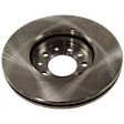 2003 Ford Windstar - 2-Wheel Set Front Brake Disc and Pad Kit, Plain Surface, 5 Lugs, 281.5 mm, Ceramic, 3.8L 6Cyl,  Includes (2) Disc and (1) Pad Set