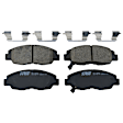 KIT-072924-1980 2-Wheel Set Front Brake Disc and Pad Kit, Cross-drilled and Slotted 5 Lugs 281.94 mm Ceramic, Includes (1) Brake Pad Set and (2) Brake Disc