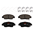 KIT-072924-2029 2-Wheel Set Front Brake Disc and Pad Kit, Plain Surface 4 Lugs 262 mm Ceramic, Includes (2) Brake Disc and (1) Brake Pad Set
