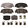 KIT-072924-2039 2-Wheel Set Front Brake Disc and Pad Kit, Plain Surface 5 Lugs 281.94 mm Ceramic, Includes (1) Brake Pad Set and (2) Brake Disc