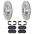 KIT-072924-2175 Front Brake Disc and Pad Kit, Plain Surface 5 Lugs; Vented; Semi-metallic, PLUG-IN/FULL HYBRID/BATTERY EV (EV/BEV)