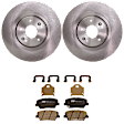 KIT-072924-2179 2-Wheel Set Front Brake Disc and Pad Kit, Plain Surface 5 Lugs 320.04 mm Ceramic, Includes (2) Brake Disc and (1) Brake Pad Set