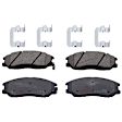 KIT-072924-2192 2-Wheel Set Front Brake Disc and Pad Kit, Plain Surface 5 Lugs 276 mm Ceramic, Includes (2) Brake Disc and (1) Brake Pad Set