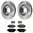 2013 Hyundai Sonata - 2-Wheel Set Brake Disc and Pad Kit, Plain Surface, 5 Lugs, 299.97 mm, Ceramic, 2.4L 4Cyl, Includes (2) Brake Disc, (1) Brake Pad Set