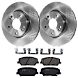 KIT-072924-2268 2-Wheel Set Front Brake Disc and Pad Kit, Plain Surface 5 Lugs 279.91 mm Semi-metallic, Includes (1) Brake Pad Set and (2) Brake Disc