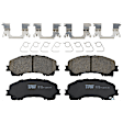 KIT-072924-2335 2-Wheel Set Front Brake Disc and Pad Kit, Plain Surface 5 Lugs 320.04 mm Ceramic, Includes (1) Brake Pad Set and (2) Brake Disc