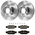 KIT-072924-2389 2-Wheel Set Brake Disc and Pad Kit, Plain Surface 5 Lugs 299.97 mm Semi-metallic, Includes (2) Brake Disc and (1) Brake Pad Set