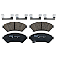 KIT-072924-23 2-Wheel Set Front Brake Disc and Pad Kit, Plain Surface 5 Lugs 277.88 mm Ceramic, Includes (1) Brake Pad Set and (2) Brake Disc