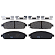 2008 Jeep Grand Cherokee - 2-Wheel Set Front Brake Disc and Pad Kit, Cross-drilled and Slotted, 5 Lugs, 328 mm, Semi-metallic, 3.0L 6Cyl, Includes (2) Disc and (1) Pad Set