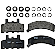 KIT-072924-252 2-Wheel Set Front Brake Disc and Pad Kit, Plain Surface 6 Lugs 294.89 mm Semi-metallic, Includes (2) Brake Disc and (1) Brake Pad Set