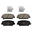 2015 Kia Optima - 2-Wheel Set Front Brake Disc and Pad Kit, Cross-drilled and Slotted, 5 Lugs, 300 mm, Ceramic, 300mm  Disc or 320mm  Disc, USA Built Vehicle, 2.4L 4Cyl,  Includes (2) Disc and (1) Pad Set