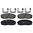 2019 Kia Sedona - 2-Wheel Set Brake Disc and Pad Kit, Plain Surface, 5 Lugs, 320.04 mm, Ceramic, 3.3L 6Cyl, Includes (2) Disc and (1) Pad Set