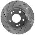 2010 Kia Soul - 2-Wheel Set Front Brake Disc and Pad Kit, Cross-drilled and Slotted, 5 Lugs, 279.91 mm, Ceramic, 2.0L 4Cyl, Includes (2) Disc and (1) Pad Set