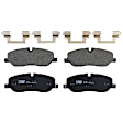 KIT-072924-2626 2-Wheel Set Front Brake Disc and Pad Kit, Plain Surface 5 Lugs 337.06 mm Semi-metallic, Includes (2) Brake Disc and (1) Brake Pad Set