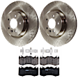 KIT-072924-2643 2-Wheel Set Front Brake Disc and Pad Kit, Plain Surface 5 Lugs 359.92 mm Semi-metallic, Includes (1) Brake Pad Set and (2) Brake Disc