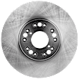 KIT-072924-2697 2-Wheel Set Front Brake Disc and Pad Kit, Plain Surface 5 Lugs 295.91 mm Ceramic, Includes (2) Brake Disc and (1) Brake Pad Set
