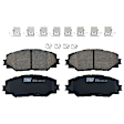 2013 Scion xB - 2-Wheel Set Front Brake Disc and Pad Kit, Cross-drilled and Slotted, 5 Lugs, Ceramic