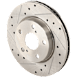 KIT-072924-2732 2-Wheel Set Front Brake Disc and Pad Kit, Cross-drilled and Slotted 5 Lugs 275.08 mm Ceramic, Includes (2) Brake Disc and (1) Brake Pad Set