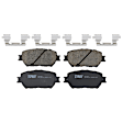 KIT-072924-2746 2-Wheel Set Front Brake Disc and Pad Kit, Plain Surface 5 Lugs 295.91 mm Ceramic, Includes (1) Brake Pad Set and (2) Brake Disc