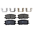 KIT-072924-2792 2-Wheel Set Front Brake Disc and Pad Kit, Plain Surface 5 Lugs 268.99 mm Ceramic, Includes (2) Brake Disc and (1) Brake Pad Set