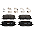KIT-072924-2793 Front Brake Disc and Pad Kit, Plain Surface 5 Lugs Ceramic