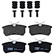 KIT-072924-2930 2-Wheel Set Brake Disc and Pad Kit, Plain Surface 4 Lugs 252.98 mm Semi-metallic, Includes (2) Brake Disc and (1) Brake Pad Set