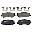 KIT-072924-2967 2-Wheel Set Rear Brake Disc and Pad Kit, Cross-drilled and Slotted 5 Lugs 330 mm Ceramic, Includes (2) Brake Disc and (1) Brake Pad Set