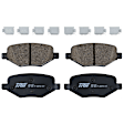 KIT-072924-2984 2-Wheel Set Rear Brake Disc and Pad Kit, Cross-drilled and Slotted 5 Lugs 345 mm Ceramic, Includes (1) Brake Pad Set and (2) Brake Disc