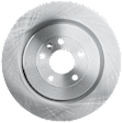 KIT-072924-2989 2-Wheel Set Rear Brake Disc and Pad Kit, Plain Surface 5 Lugs 352.04 mm Ceramic, Includes (2) Brake Disc and (1) Brake Pad Set