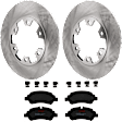 KIT-072924-3020 2-Wheel Set Rear Brake Disc and Pad Kit, Plain Surface 308 mm Semi-metallic, Includes (1) Brake Pad Set and (2) Brake Disc