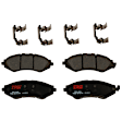 2014 Chevrolet Spark - 2-Wheel Set Front Brake Disc and Pad Kit, Plain Surface, 4 Lugs, 256.03 mm, Ceramic, 1.2L 4Cyl,  Includes (2) Disc and (1) Pad Set