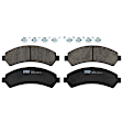 KIT-072924-308 2-Wheel Set Front Brake Disc and Pad Kit, Plain Surface 5 Lugs 275 mm Ceramic, Includes (2) Brake Disc and (1) Brake Pad Set