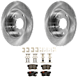 KIT-072924-3100 Rear Brake Disc and Pad Kit, Plain Surface 5 Lugs 259.59 mm Ceramic