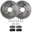 KIT-072924-3118 2-Wheel Set Brake Disc and Pad Kit, Plain Surface 4 Lugs 261.87 mm Ceramic, Includes (2) Brake Disc and (1) Brake Pad Set