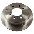 KIT-072924-3193 2-Wheel Set Rear Brake Disc and Pad Kit, Plain Surface 4 Lugs 261.87 mm Ceramic, Includes (2) Brake Disc and (1) Brake Pad Set