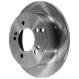 2007 Kia Optima - 4-Piece Kit Rear Brake Disc and Pad Kit, Plain Surface, 5 Lugs, Ceramic, 2.7L 6Cyl,  Includes (2) Brake Disc and (1) Brake Pad Set