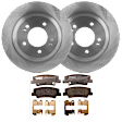 KIT-072924-3220 2-Wheel Set Rear Brake Disc and Pad Kit, Plain Surface 5 Lugs 283.97 mm Ceramic, Includes (1) Brake Pad Set and (2) Brake Disc