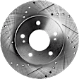 KIT-072924-3251 Rear Brake Disc and Pad Kit, Cross-drilled and Slotted 5 Lugs 277.62 mm Semi-metallic