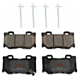 KIT-072924-3258 2-Wheel Set Rear Brake Disc and Pad Kit, Plain Surface 5 Lugs 308 mm Semi-metallic, Includes (1) Brake Pad Set and (2) Brake Disc