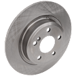 KIT-072924-3263 Rear Brake Disc and Pad Kit, Plain Surface 5 Lugs Semi-metallic