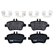 KIT-072924-3263 Rear Brake Disc and Pad Kit, Plain Surface 5 Lugs Semi-metallic