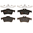 2013 Jaguar XF - 2-Wheel Set Rear Brake Disc and Pad Kit, Plain Surface, 5 Lugs, 325.88 mm, Ceramic, 326mm Rear Disc, 3.0L 6Cyl, Includes (2) Disc and (1) Pad Set