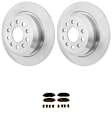 KIT-072924-3358 2-Wheel Set Rear Brake Disc and Pad Kit, Plain Surface 5 Lugs 342 mm Ceramic, Includes (1) Brake Pad Set and (2) Brake Disc
