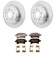 KIT-072924-3360 2-Wheel Set Rear Brake Disc and Pad Kit, Plain Surface 5 Lugs 342 mm Ceramic, Includes (1) Brake Pad Set and (2) Brake Disc