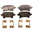 KIT-072924-3360 2-Wheel Set Rear Brake Disc and Pad Kit, Plain Surface 5 Lugs 342 mm Ceramic, Includes (1) Brake Pad Set and (2) Brake Disc