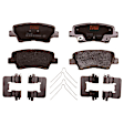 KIT-072924-3373 2-Wheel Set Rear Brake Disc and Pad Kit, Plain Surface 5 Lugs 261.87 mm Ceramic, Includes (1) Brake Pad Set and (2) Brake Disc