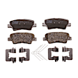 KIT-072924-3374 2-Wheel Set Rear Brake Disc and Pad Kit, Cross-drilled and Slotted 5 Lugs 262 mm Ceramic, Includes (2) Brake Disc and (1) Brake Pad Set